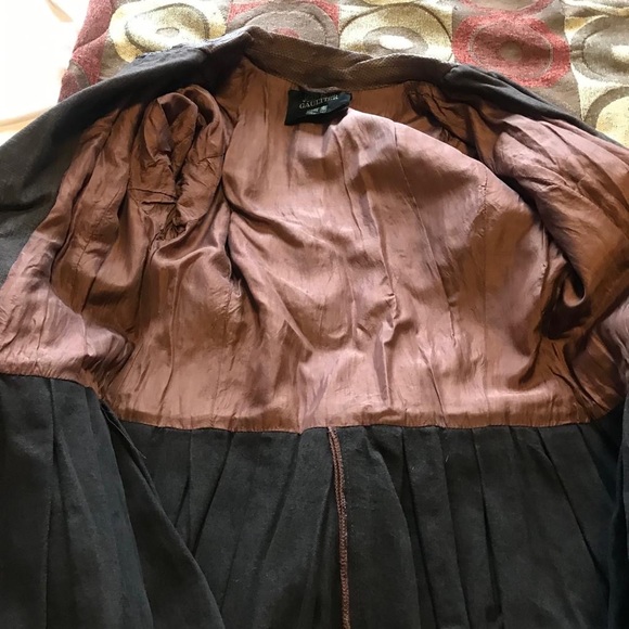Jean Paul Gaultier embroidered brown jacket with leather detailing in sz S. - Picture 16 of 16